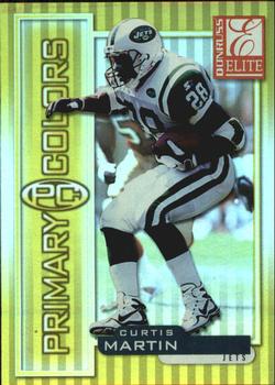 1999 Donruss Elite - Primary Colors Yellow #16 Curtis Martin Front