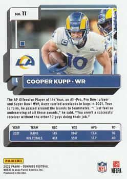 2022 Donruss - Blue Press Proof #11 Cooper Kupp Back