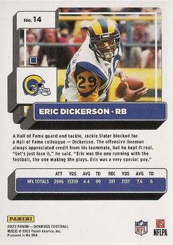2022 Donruss - Blue Press Proof #14 Eric Dickerson Back