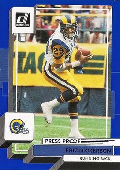 2022 Donruss - Blue Press Proof #14 Eric Dickerson Front