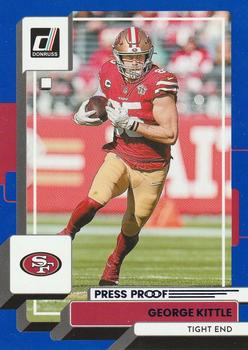 2022 Donruss - Blue Press Proof #24 George Kittle Front