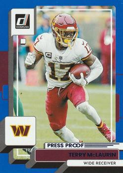 2022 Donruss - Blue Press Proof #177 Terry McLaurin Front