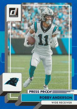 2022 Donruss - Blue Press Proof #235 Robby Anderson Front