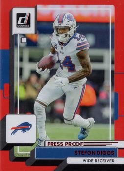 2022 Donruss - Red Press Proof #113 Stefon Diggs Front