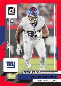 2022 Donruss - Red Press Proof #166 Dexter Lawrence Front