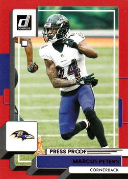 2022 Donruss - Red Press Proof #195 Marcus Peters Front