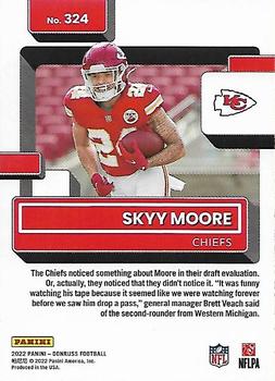 2022 Donruss - Red Press Proof #324 Skyy Moore Back
