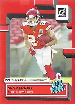 2022 Donruss - Red Press Proof #324 Skyy Moore Front