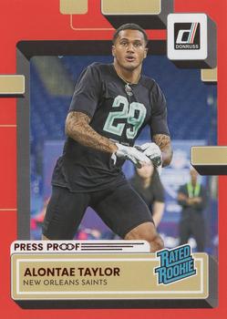 2022 Donruss - Red Press Proof #373 Alontae Taylor Front