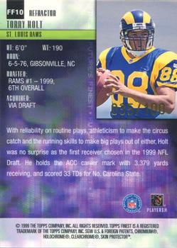1999 Finest - Future's Finest Refractors #F10 Torry Holt Back