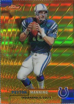 1999 Finest - Gold Refractors #1 Peyton Manning Front