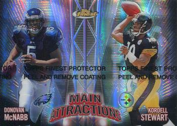 1999 Finest - Main Attractions Dual Refractors #MA3 Donovan McNabb / Kordell Stewart Front