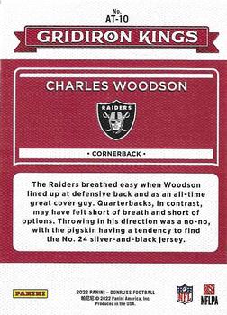 2022 Donruss - All-Time Gridiron Kings #AT-10 Charles Woodson Back
