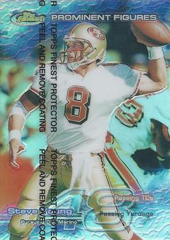 1999 Finest - Prominent Figures #PF18 Steve Young Front