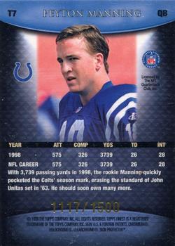1999 Finest - Team Finest #T7 Peyton Manning Back