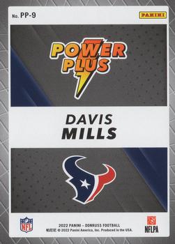 2022 Donruss - Power Plus #PP-9 Davis Mills Back