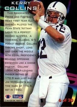 1995 Fleer - NFL Prospects #6 Kerry Collins Back
