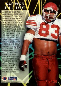 1995 Fleer - NFL Prospects #7 Luther Elliss Back
