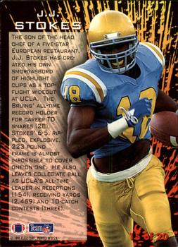 1995 Fleer - NFL Prospects #15 J.J. Stokes Back