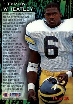 1995 Fleer - NFL Prospects #19 Tyrone Wheatley Back