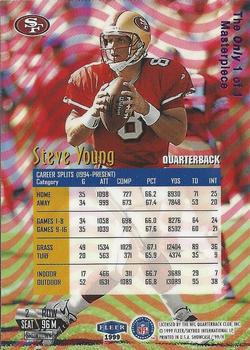 1999 Flair Showcase - Legacy Collection Masterpiece #96M Steve Young Back