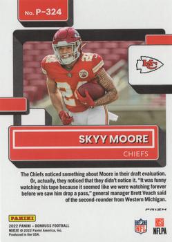 2022 Donruss - Optic Rated Rookies Preview Green Mojo #P-324 Skyy Moore Back