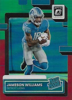 2022 Donruss - Optic Rated Rookies Preview Red and Green #P-308 Jameson Williams Front