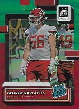 2022 Donruss - Optic Rated Rookies Preview Red and Green #P-361 George Karlaftis Front