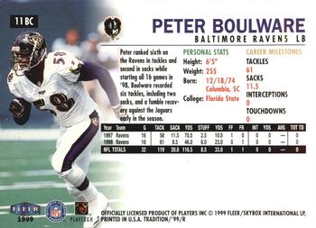 1999 Fleer Tradition - Blitz Collection #11BC Peter Boulware Back