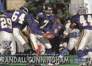1999 Fleer Tradition - Blitz Collection #54BC Randall Cunningham Front
