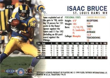 1999 Fleer Tradition - Blitz Collection #65BC Isaac Bruce Back