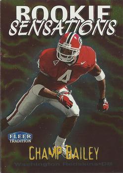 1999 Fleer Tradition - Rookie Sensations #1 RS Champ Bailey Front
