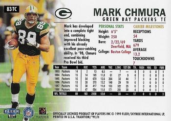 1999 Fleer Tradition - Trophy Collection #83TC Mark Chmura Back
