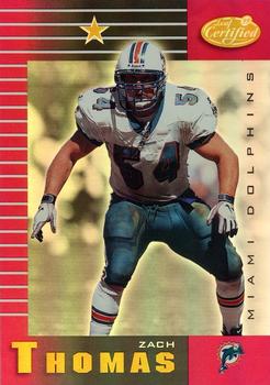 1999 Leaf Certified - Mirror Red #52 Zach Thomas Front