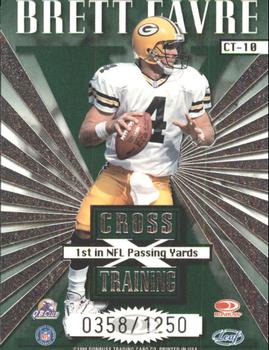 1999 Leaf Rookies & Stars - Cross Training #CT-10 Brett Favre Back