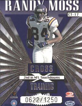 1999 Leaf Rookies & Stars - Cross Training #CT-17 Randy Moss Back