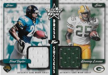 1999 Leaf Rookies & Stars - Dress For Success #DFS-27 Fred Taylor / Dorsey Levens Front