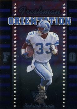 1999 Leaf Rookies & Stars - Freshman Orientation #FO-13 Sedrick Irvin Front
