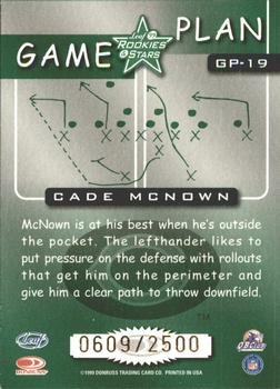 1999 Leaf Rookies & Stars - Game Plan #GP-19 Cade McNown Back