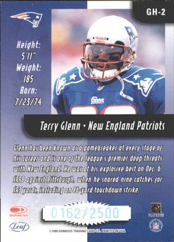 1999 Leaf Rookies & Stars - Greatest Hits #GH-2 Terry Glenn Back