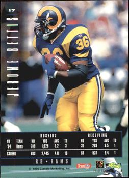 1995 Classic Images Limited #17 Jerome Bettis Back