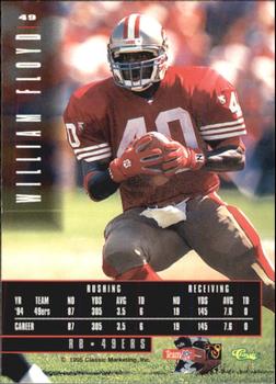 1995 Classic Images Limited #49 William Floyd Back