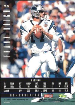 1995 Classic Images Limited #74 Frank Reich Back