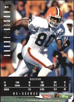 1995 Classic Images Limited #81 Andre Rison Back