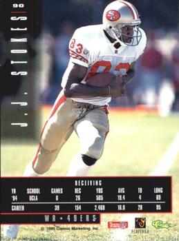 1995 Classic Images Limited #90 J.J. Stokes Back