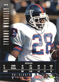 1995 Classic Images Limited #94 Tyrone Wheatley Back