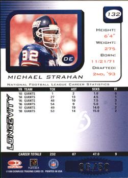 1999 Leaf Rookies & Stars - Longevity #132 Michael Strahan Back