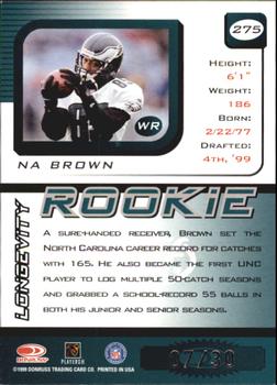 1999 Leaf Rookies & Stars - Longevity #275 Na Brown Back