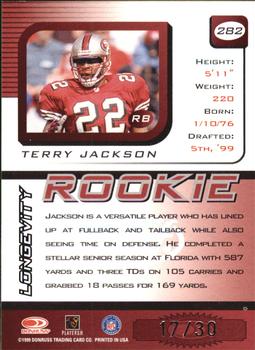 1999 Leaf Rookies & Stars - Longevity #282 Terry Jackson Back