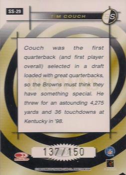 1999 Leaf Rookies & Stars - Signature Series #SS-29 Tim Couch Back